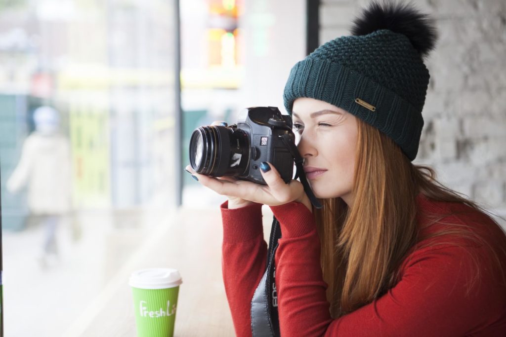 カメラを持って散歩